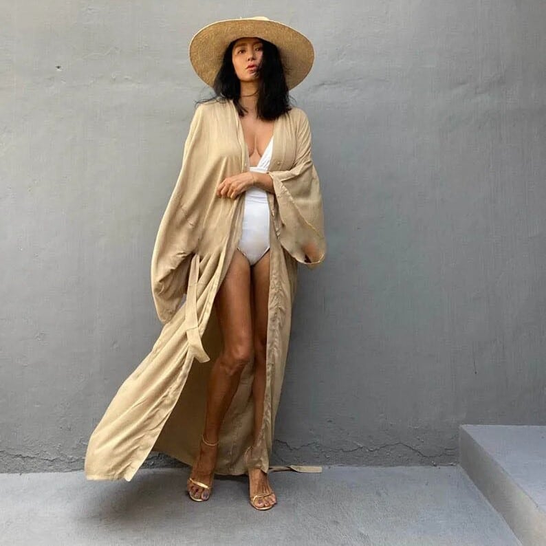 Kimono de plage à ceinture — vue 4