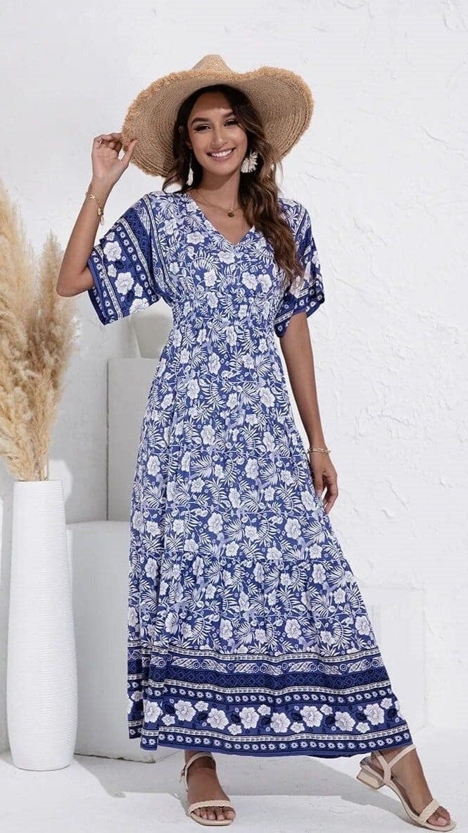 Robe de plage vintage à motif floral — vue 12