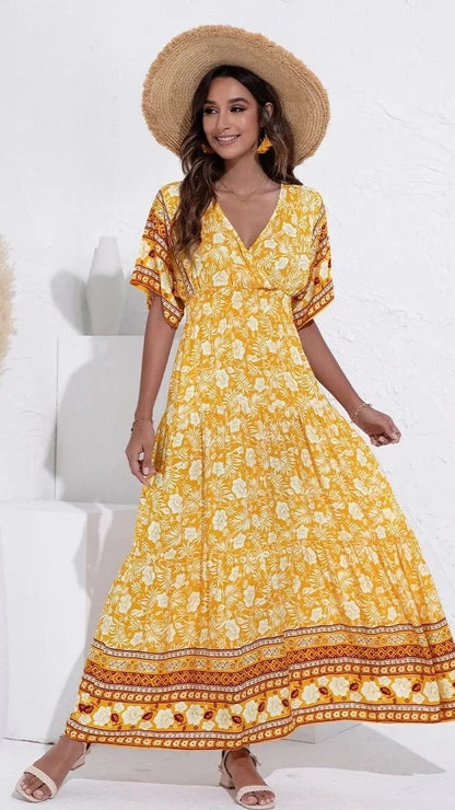 Robe de plage vintage à motif floral — vue 20
