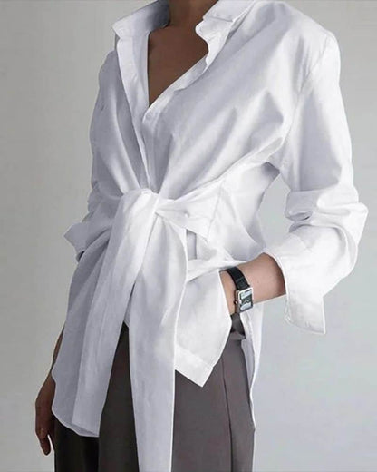 Blouse bohème blanche et ajustable — BOHERIS