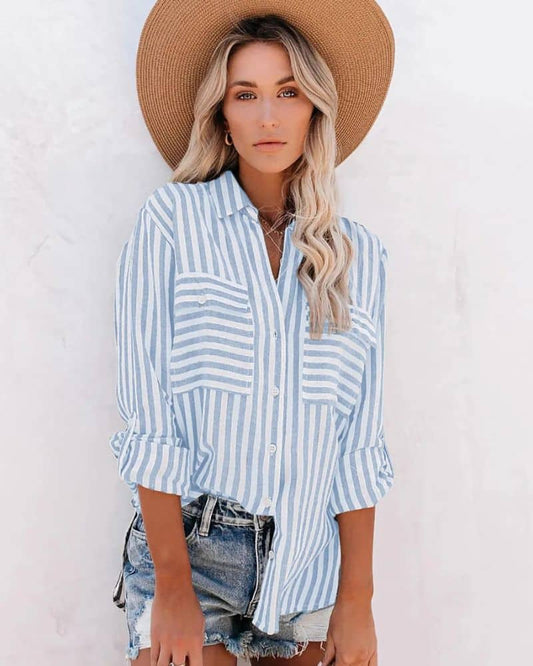 Blouse bohème et à rayures — BOHERIS