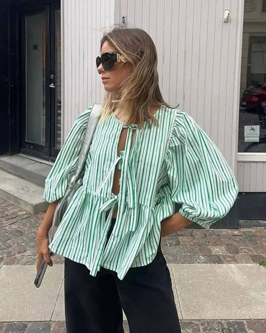 Blouse bohème décontractée en tissu doux et léger — BOHERIS