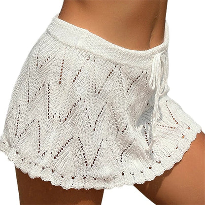 Jupe bohème courte décontractée au tissu respirant — vue 3