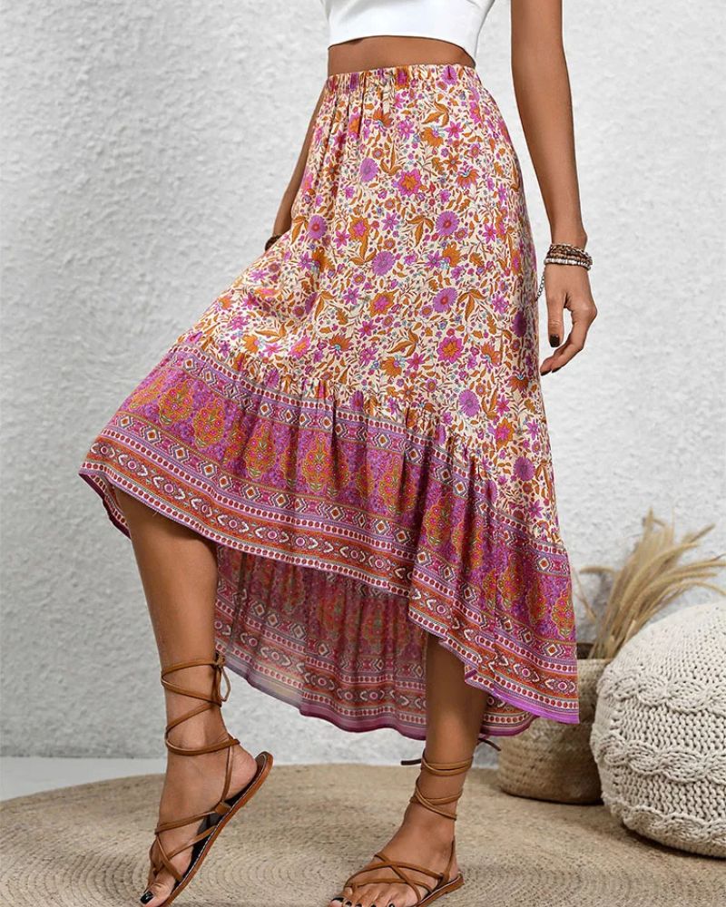 Jupe bohème avec motifs au look vibrant — vue 2