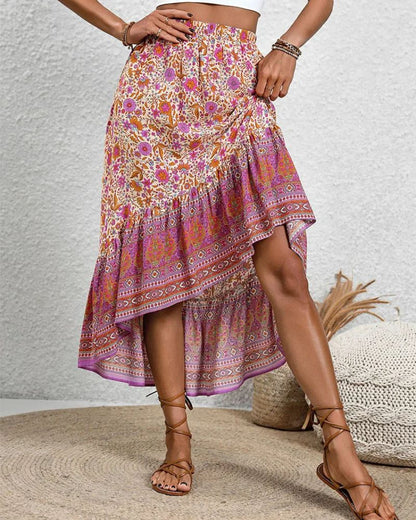 Jupe bohème avec motifs au look vibrant — vue 3