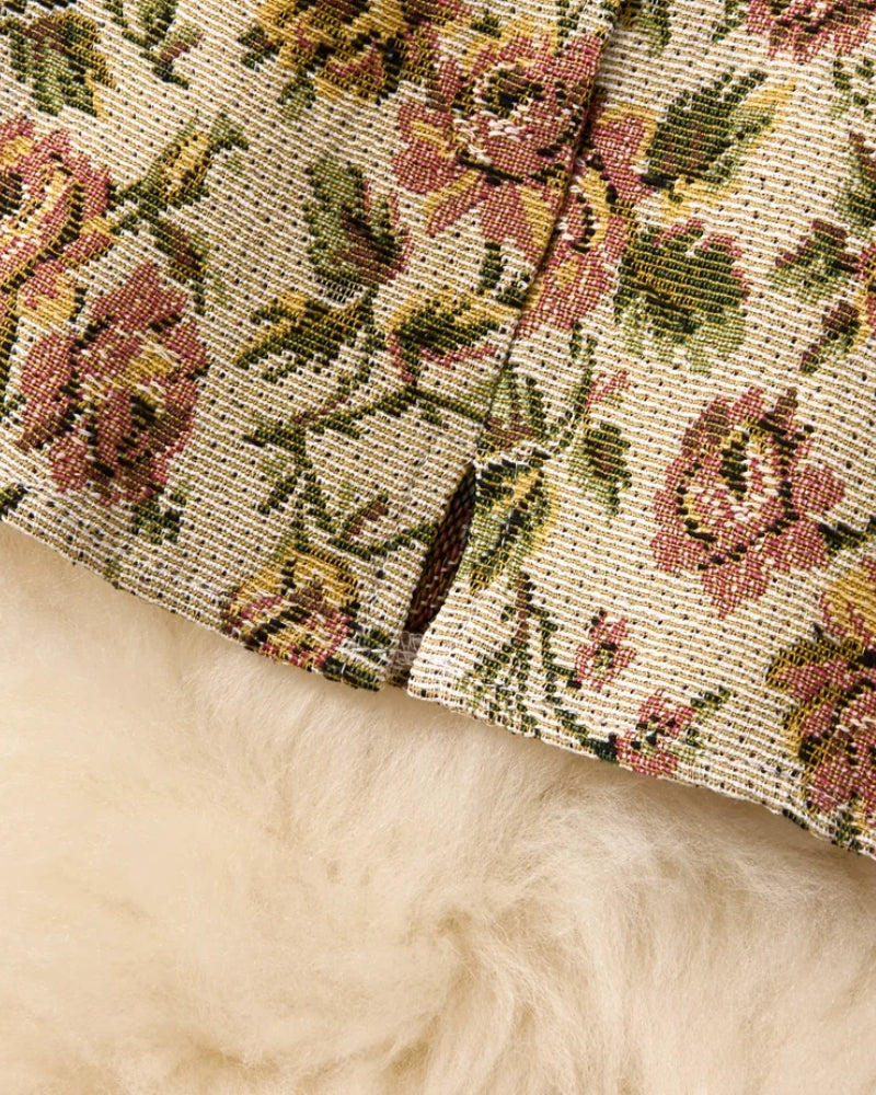 Jupe courte imprimé floral bohème été — vue 6
