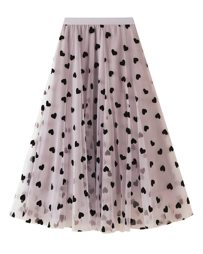Jupe bohème longue en dentelle fleurie à appliqués — vue 11