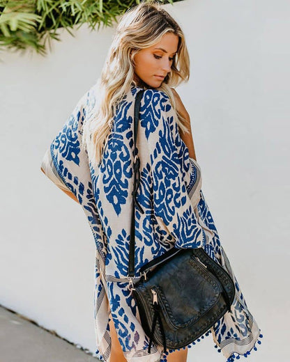 Kimono femme bleu — vue 4