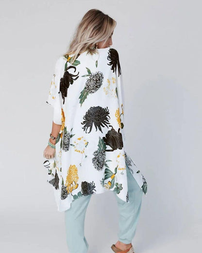 Kimono femme fleuri et éclatant — vue 3