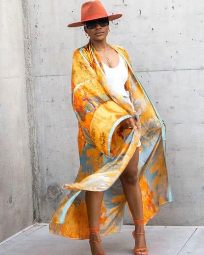 Kimono femme de plage éclatant et vibrant — vue 2