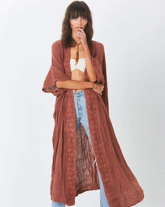 Kimono femme style naturel et décontracté — BOHERIS