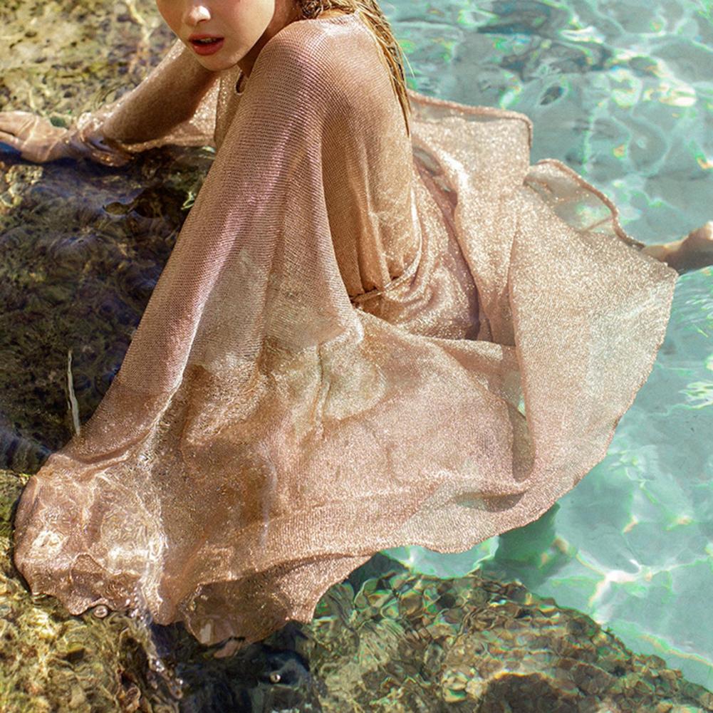 Kimono de plage pareo en maille brillante — vue 2