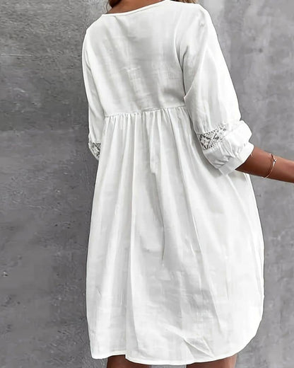 Robe bohème blanche — vue 3