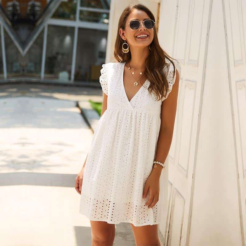 Robe bohème en dentelle — BOHERIS