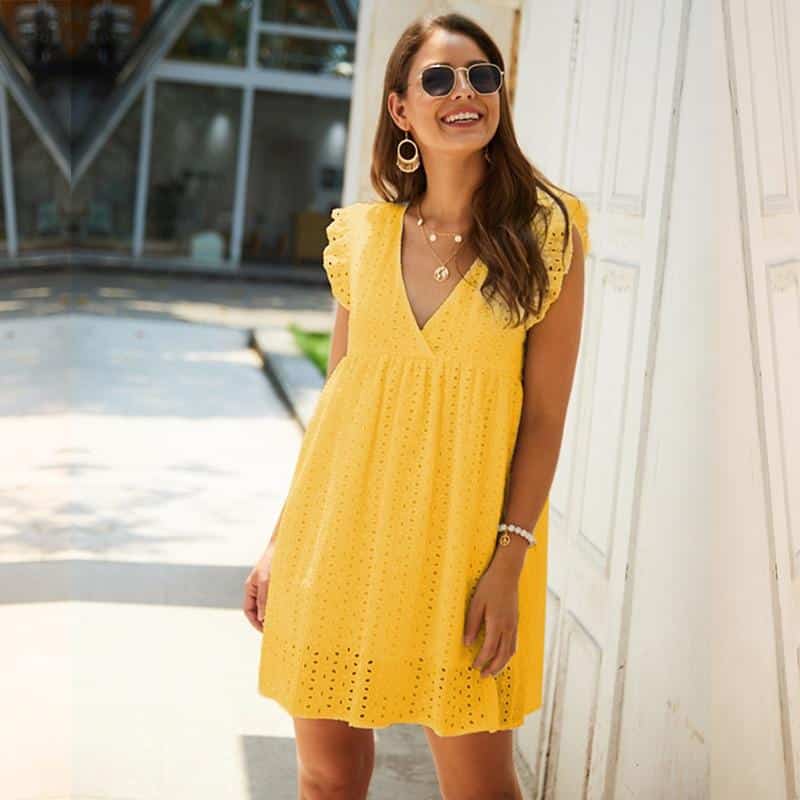 Robe bohème en dentelle — vue 3