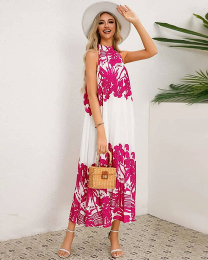 Robe bohème avec imprimé de palmier — vue 2