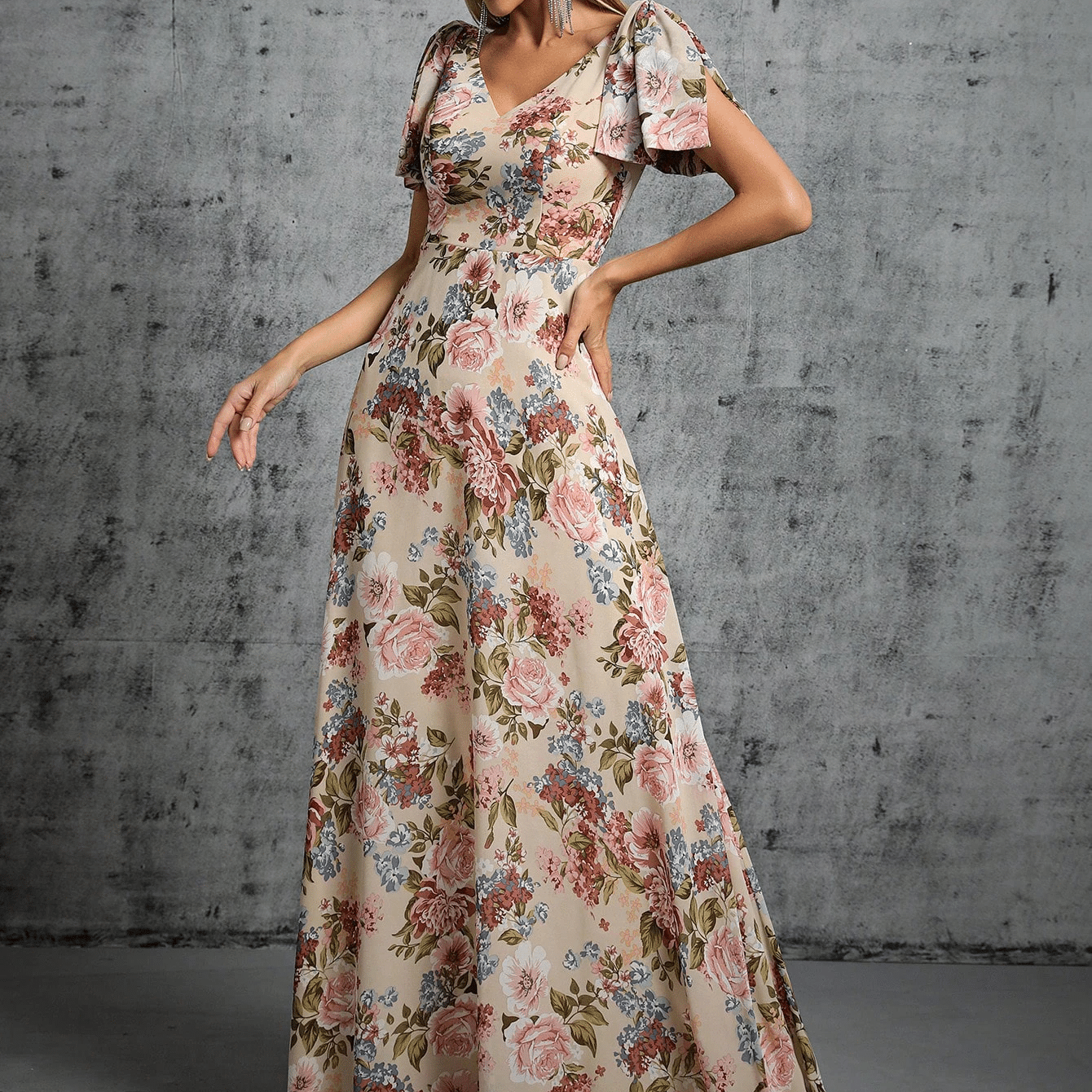 Robe bohème design avec coupe — BOHERIS