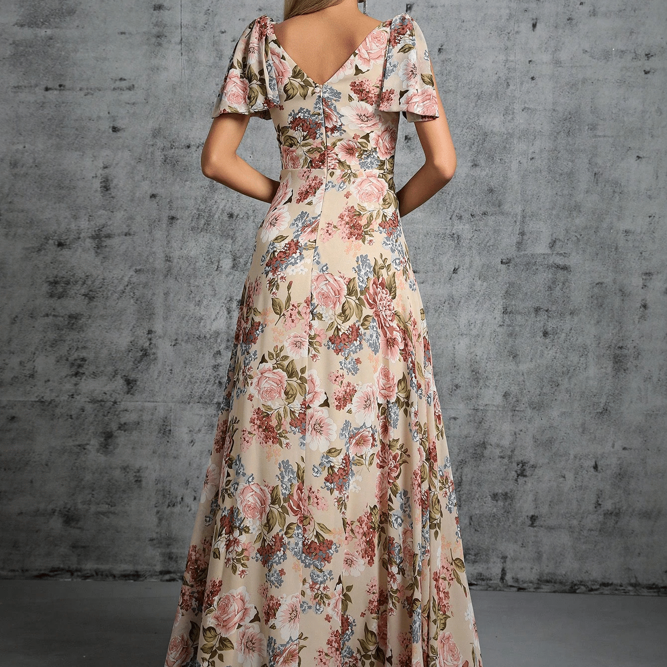 Robe bohème design avec coupe — vue 2