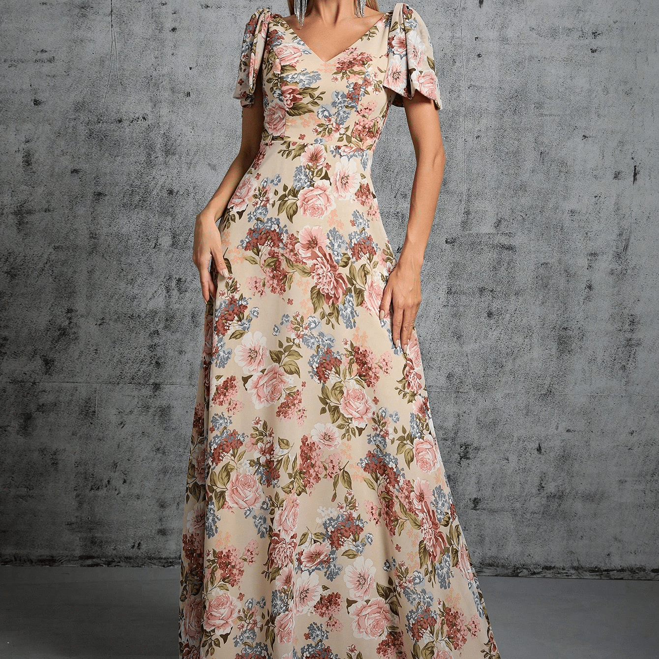 Robe bohème design avec coupe — vue 4