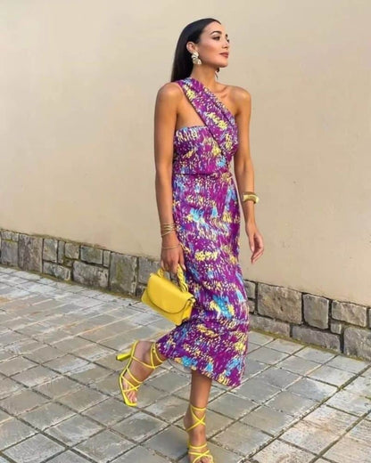 Robe bohème éclatante aux motifs dynamiques — vue 2
