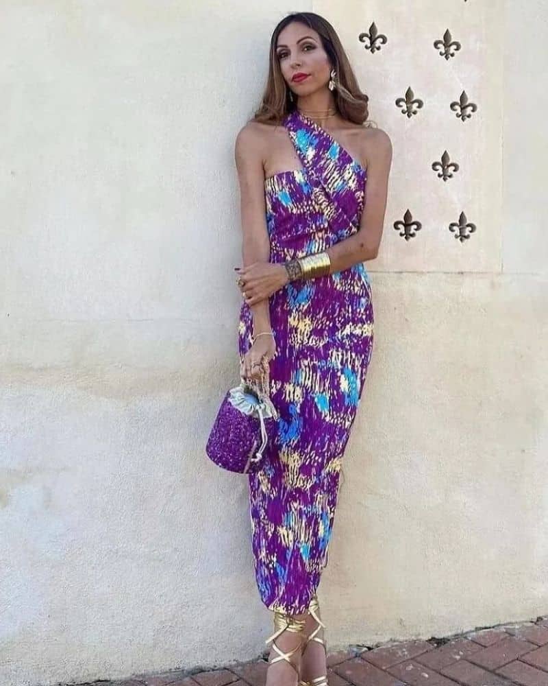 Robe bohème éclatante aux motifs dynamiques — vue 3
