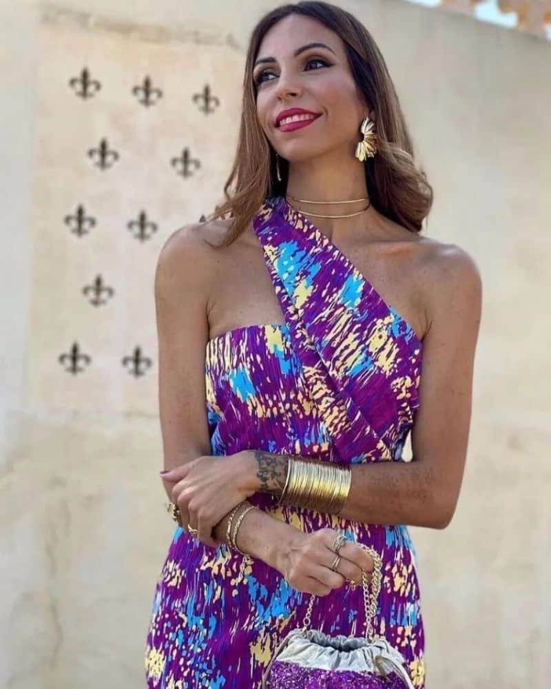 Robe bohème éclatante aux motifs dynamiques — vue 4