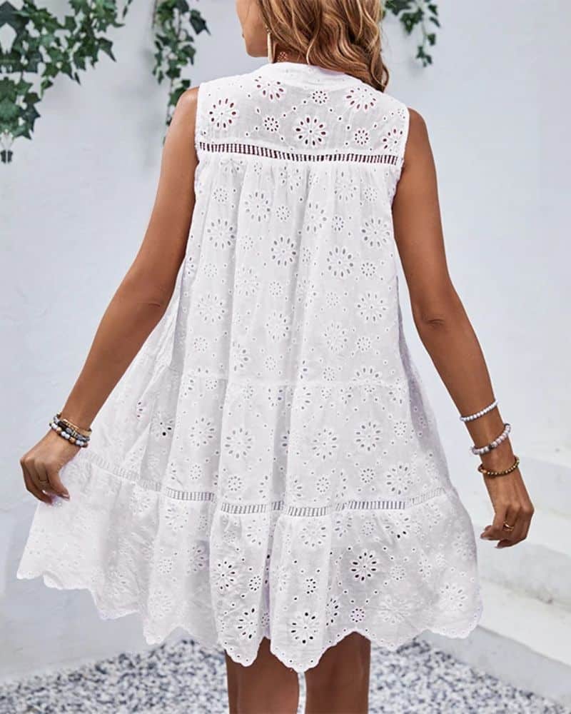 Robe bohème éclatante et en dentelle — vue 3