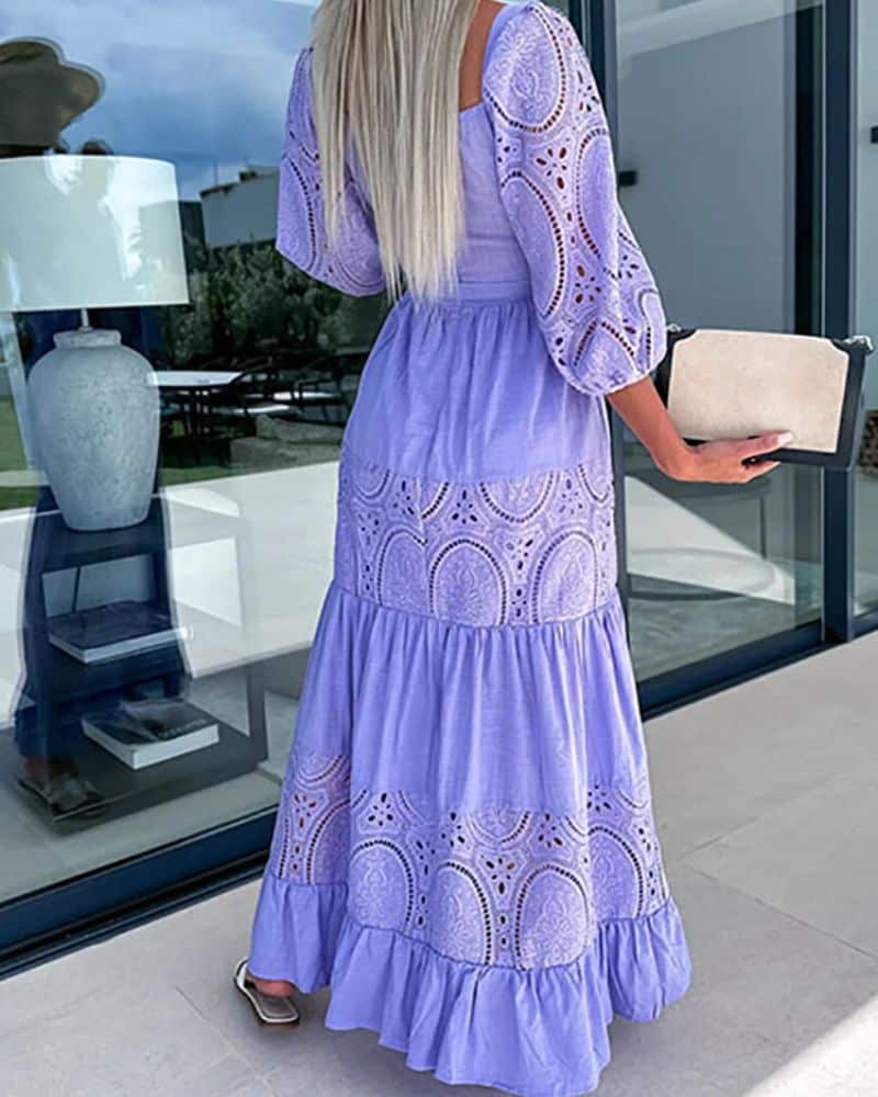 Robe bohème à broderies délicates — vue 2