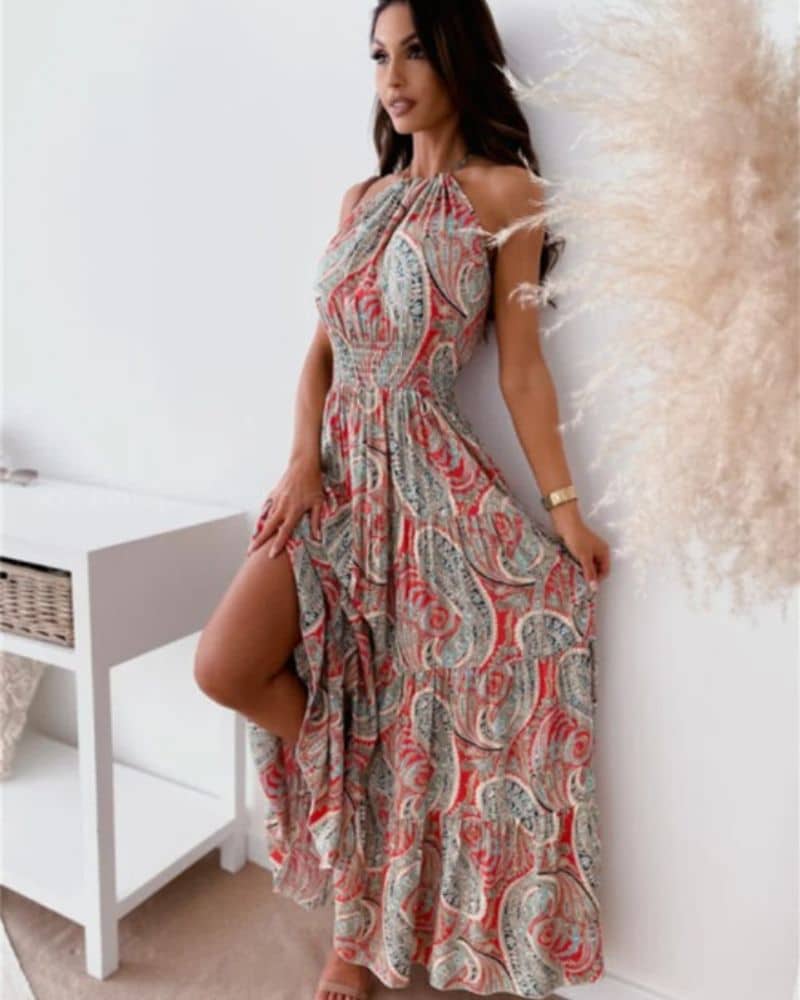 Robe bohème aux motifs captivants — vue 2