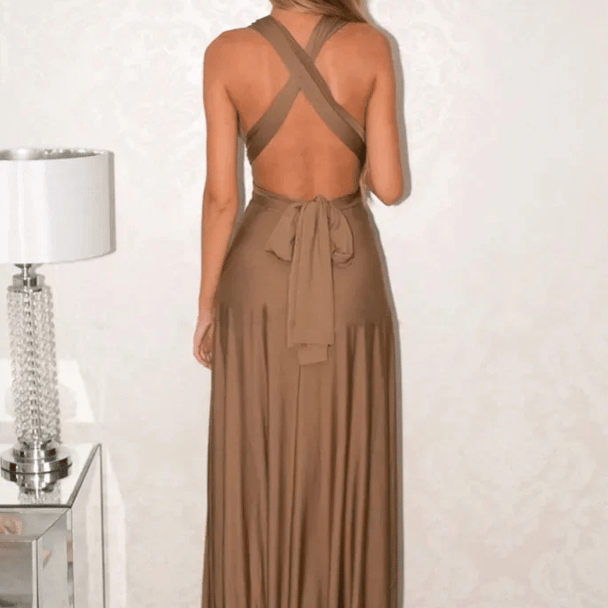 Robe bohème longue avec dos nu — vue 3