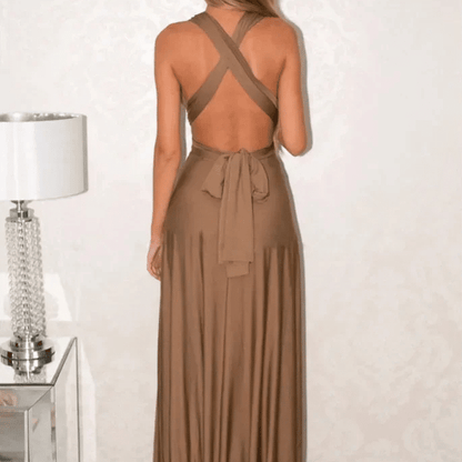 Robe bohème longue avec dos nu — vue 3