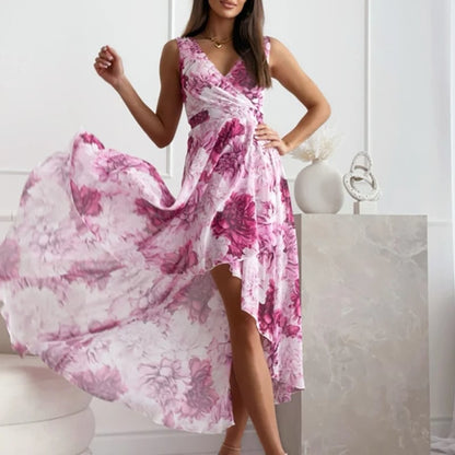 Robe bohème longue et légère avec imprimé floral — vue 3