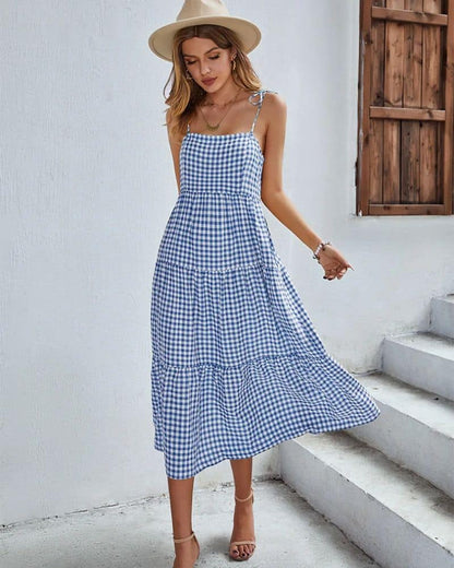 Robe bohème longue style vintage avec dos nu — vue 3