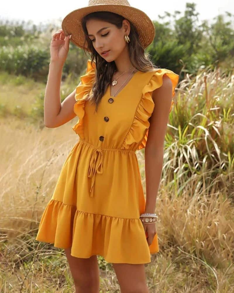 Robe bohème sans manches style décontracté — vue 2
