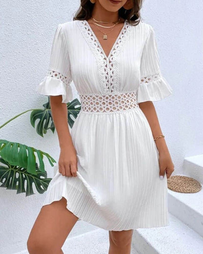 Robe bohème romantique en dentelle — BOHERIS