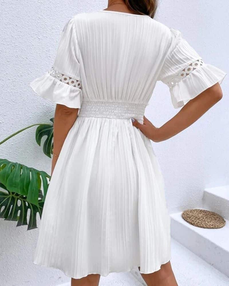 Robe bohème romantique en dentelle — vue 3