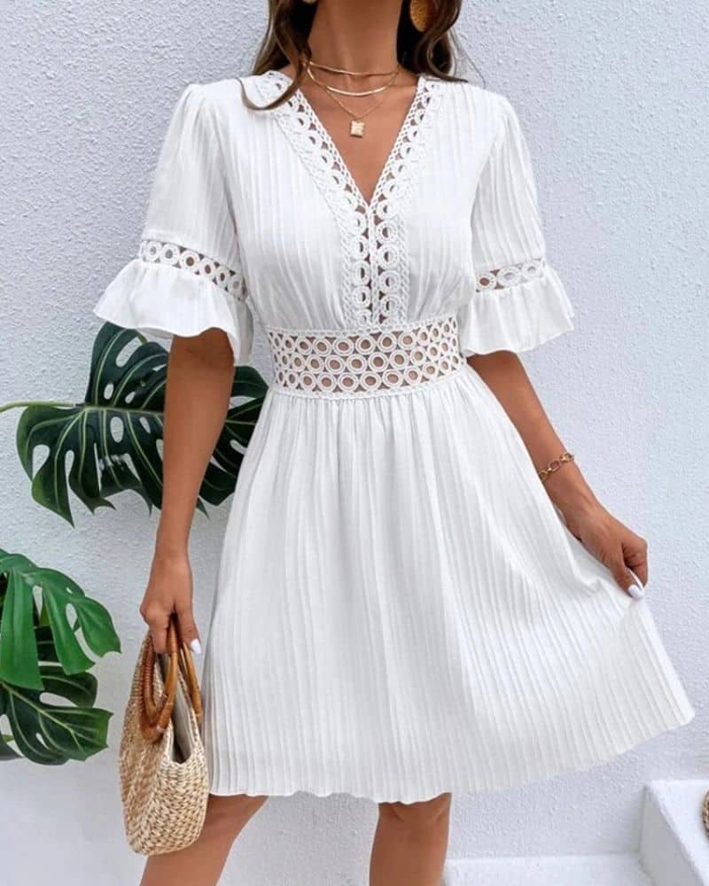 Robe bohème romantique en dentelle — vue 5