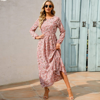 Robe bohème style décontracté à manches longues — BOHERIS