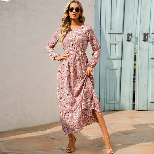 Robe bohème style décontracté à manches longues — BOHERIS