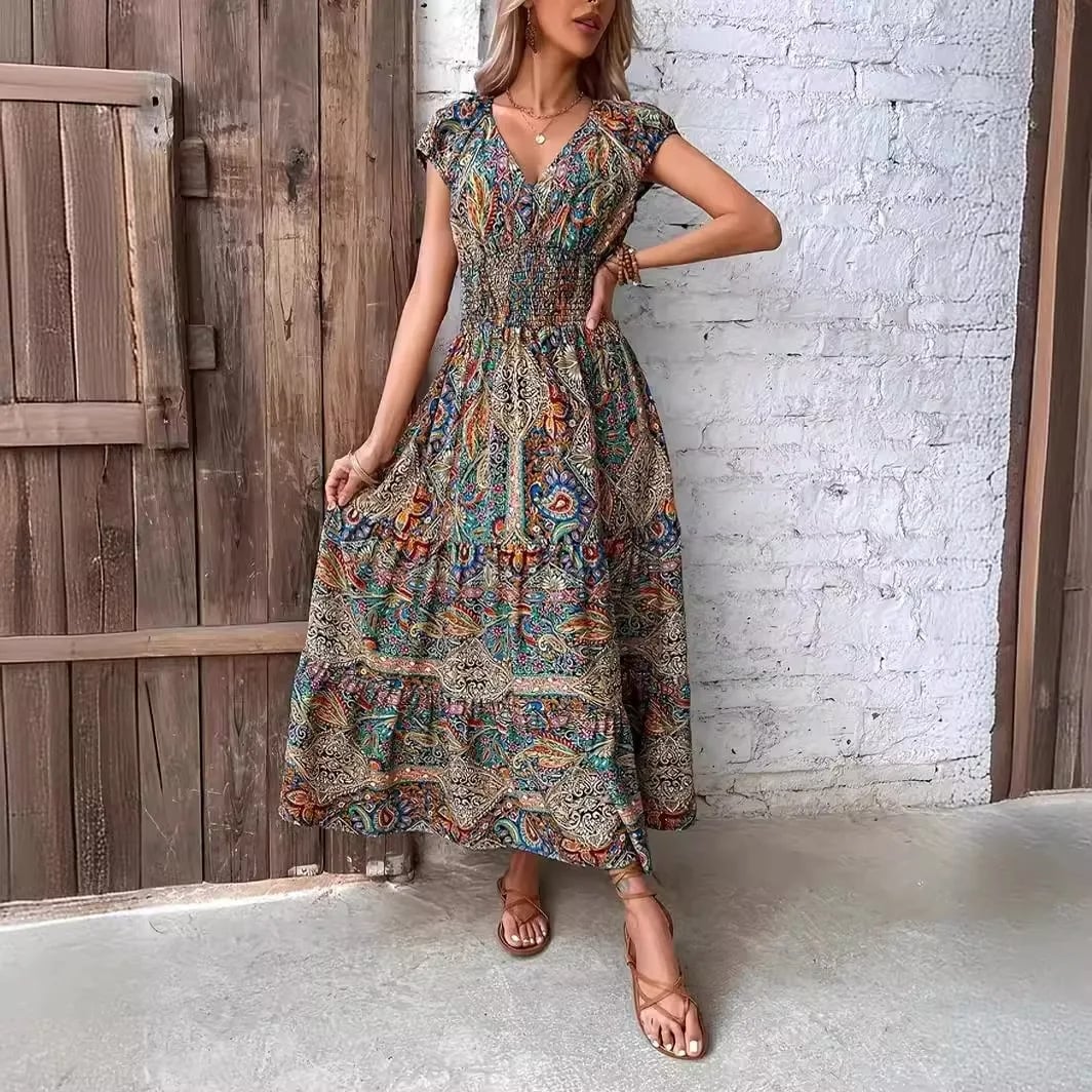 Robe champêtre décontractée et élastique — vue 2