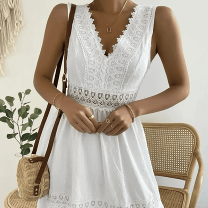Robe champêtre dos ouvert et sans manches — vue 2