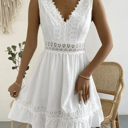 Robe champêtre dos ouvert et sans manches — vue 4