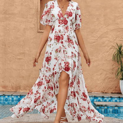 Robe champêtre avec fente haute — vue 2