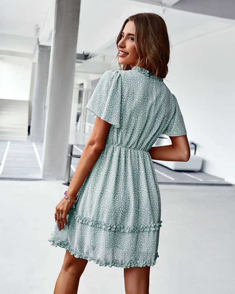 Robe champêtre légère et avec motifs floraux — vue 4