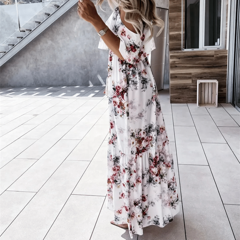 Robe champêtre longue et à fleurs — vue 3