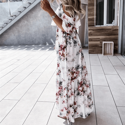 Robe champêtre longue et à fleurs — vue 3