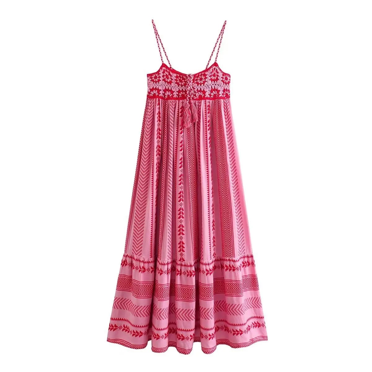 Robe champêtre mi-longue et estivale — vue 3