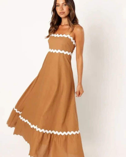 Robe champêtre style décontracté avec bretelles — vue 2