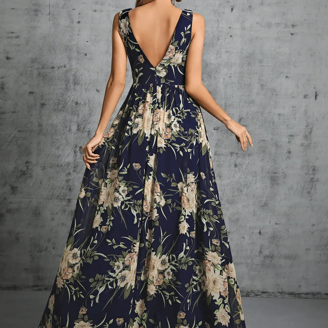 Robe champêtre avec épaules apparentes — vue 2