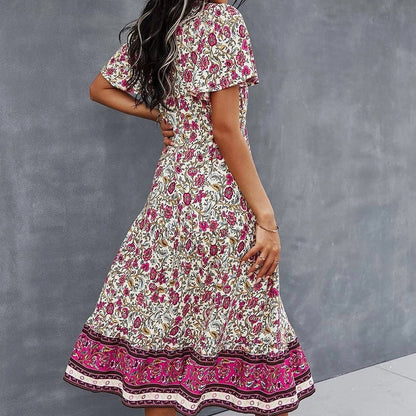 Robe champêtre vintage avec imprimé floral — vue 3